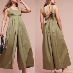 Anthropologie HD in Paris Women/'s Black Knit Wide-leg Romper Jumpsuit Size Small